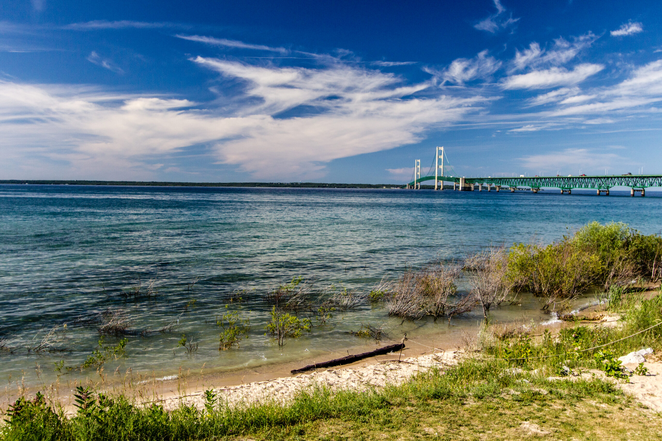 Michigan Lake And Beach Front
